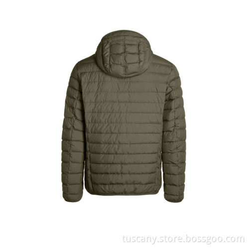Blackish Green Puffer Warmth Coat for Male